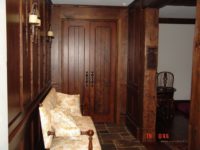 Custom cherry doors and wall panels by AppWood