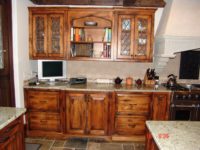 Custom kitchen cabinets by AppWood featuring 1 inch thick inset doors